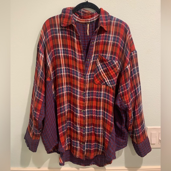 Free People Flannel Shirt - Picture 1 of 6